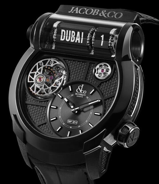 Jacob & Co. EPIC SF24 TOURBILLON TITANIUM BLACK DLC Watch Replica ES102.21.NS.AA.A Jacob and Co Watch Price